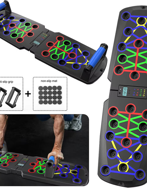 Load image into Gallery viewer, Foldable Push-Up Board 22 Modes at Home Push up Portable Abdominal Household Biceps Brachii Muscle Chest Training Equipment
