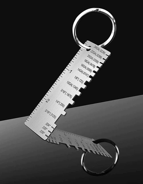 Load image into Gallery viewer, 2PCS Thickness Gage Sheet Metal Gauge Measuring Tool Wire Gauge Stainless Steel
