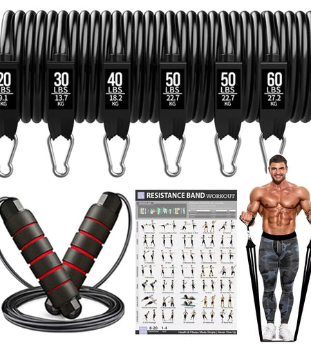 200Lbs Resistance Bands Set Exercise Workout Loop Bands Gym Training Fitness Sports Gym Equipment for Home Bodybuilding Weight