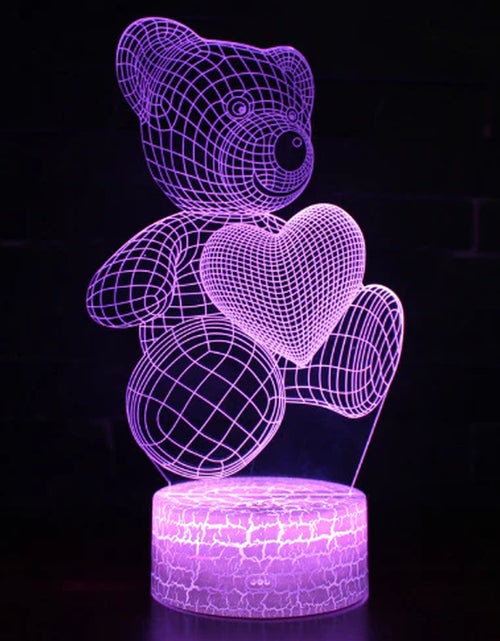 Load image into Gallery viewer, 3D Lamp Acrylic USB LED Night Lights Neon Sign Lamp Xmas Christmas Decorations for Home Bedroom Birthday Decor Valentines Day Gifts
