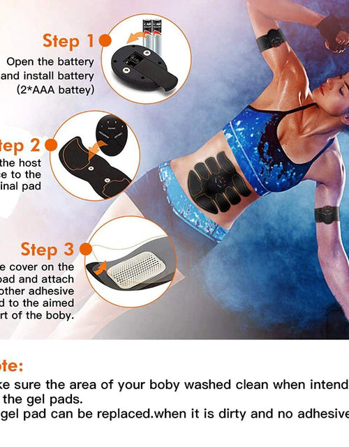 Load image into Gallery viewer, EMS Abdominal Muscle Toning Trainer ABS Stimulator Toner Fitness Binder Gym Belt
