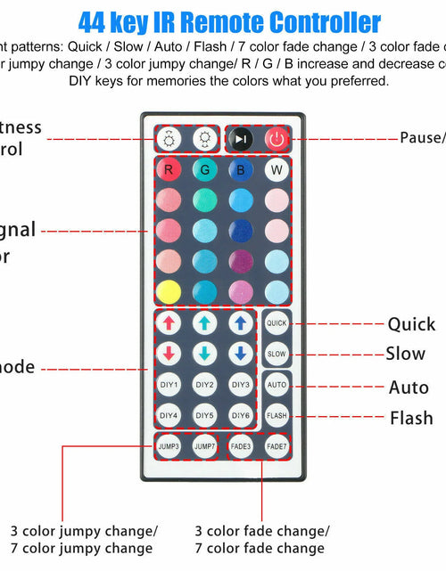 Load image into Gallery viewer, 32FT LED SMD Strip Light Flexible 3528 RGB Remote Fairy Lights Room TV Party Bar
