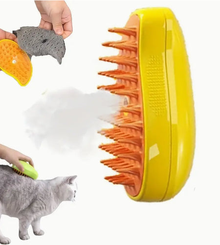 Rechargeable Shedding Hair Spray Hot Steam Easy Pet Grooming Brush for Cat, Dog