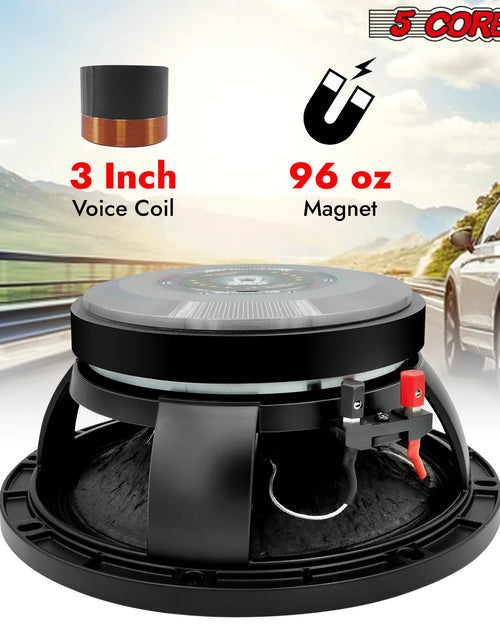 Load image into Gallery viewer, 5 CORE 10 Inch Subwoofer Speaker 600W Max 4 Ohm Full Range Replacement DJ Bass Loudspeaker
