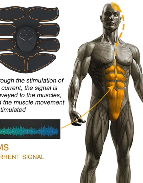 Load image into Gallery viewer, EMS Abdominal Muscle Toning Trainer ABS Stimulator Toner Fitness Binder Gym Belt
