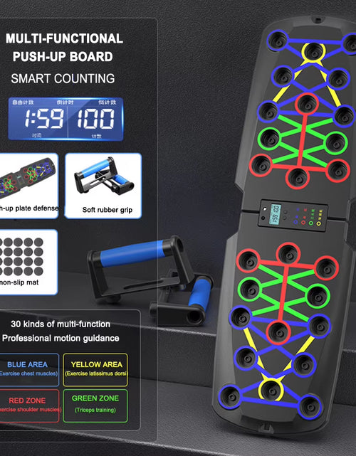 Load image into Gallery viewer, Foldable Push-Up Board 22 Modes at Home Push up Portable Abdominal Household Biceps Brachii Muscle Chest Training Equipment

