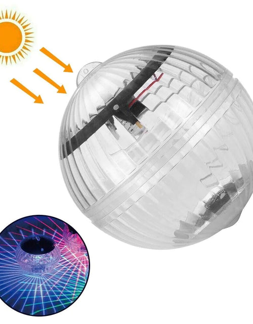 Load image into Gallery viewer, Outdoor Solar LED Floating Light Garden Pond Pool Lamp Rotating RGB Color Change
