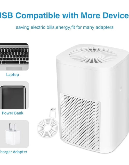 Load image into Gallery viewer, Air Purifiers for Allergies and Asthma, Ailkin Air Cleaner for Home,Bedroom,Allergy,Dust,Pets,Office,Small Room,Mini Portable Desktop Air Purifier for Smoke Odor
