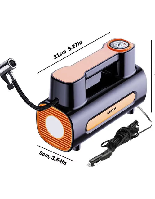 Load image into Gallery viewer, Portable Electric Inflator Car Compressor Air Pump with LED Light Portable Compressor for Car Tire Inflator Car Tire Inflator
