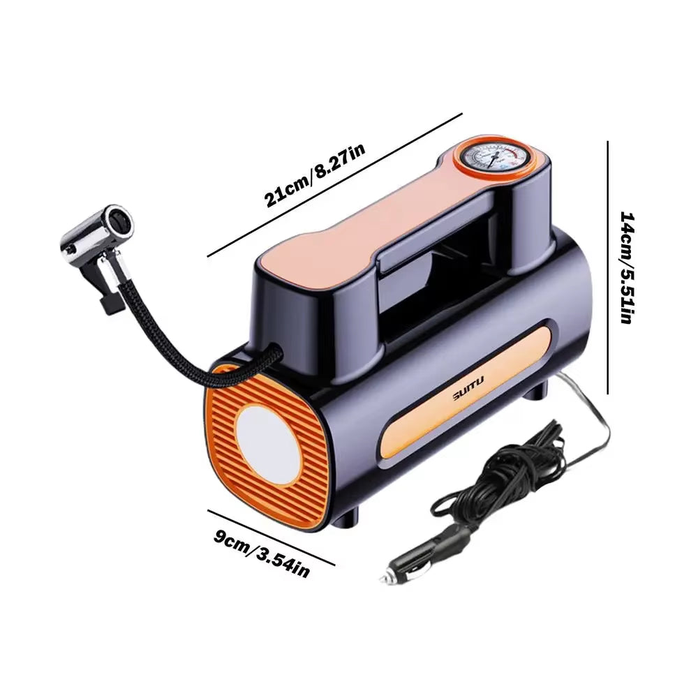 Portable Electric Inflator Car Compressor Air Pump with LED Light Portable Compressor for Car Tire Inflator Car Tire Inflator