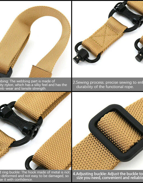 Load image into Gallery viewer, Retro Tactical Adjust Quick Detach QD 1 2 Point Multi Mission 1.2&quot; Rifle Sling
