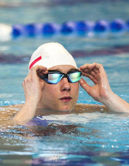 Load image into Gallery viewer, Clear Comfortable Swimming Goggles UV- Anti-Fog Swim Glasses Mirror Adult &amp; Kids
