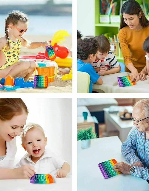 Load image into Gallery viewer, Popit Fidget Toy Push Bubble Sensory Stress Relief Kids Family Games Square Game
