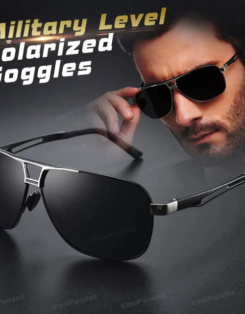 Load image into Gallery viewer, Mens Polarized Pilot Sunglasses Outdoor Driving UV400 Sun Glasses Sport Eyewear

