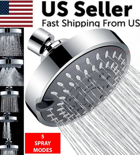 Shower Heads Handheld Spray High Pressure Adjustable Showerhead Top Spray Bath