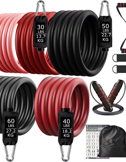 Load image into Gallery viewer, 200Lbs Resistance Bands Set Exercise Workout Loop Bands Gym Training Fitness Sports Gym Equipment for Home Bodybuilding Weight
