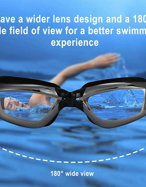 Load image into Gallery viewer, Clear Comfortable Swimming Goggles UV- Anti-Fog Swim Glasses Mirror Adult &amp; Kids
