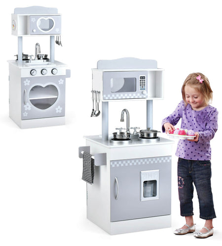 Chef Pretend Kitchen Playset with Cooking Oven and Sink for Toddlers