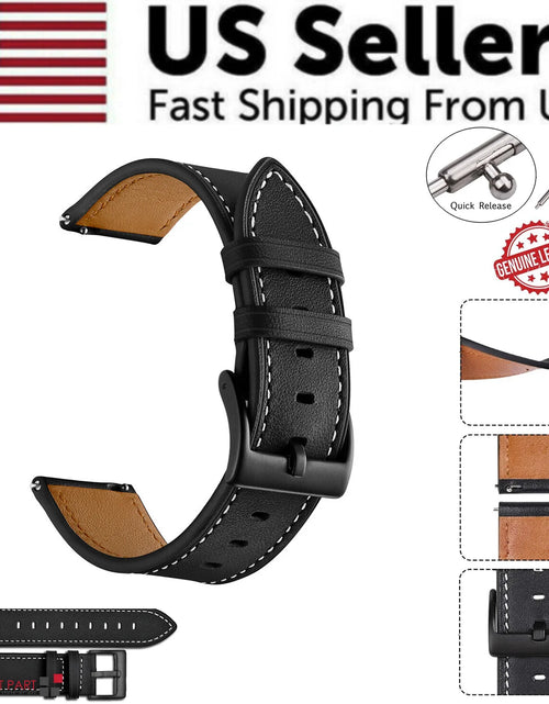 Load image into Gallery viewer, 18Mm 20Mm 22Mm Classic Genuine Leather Watch Band Strap Quick Release Wristband
