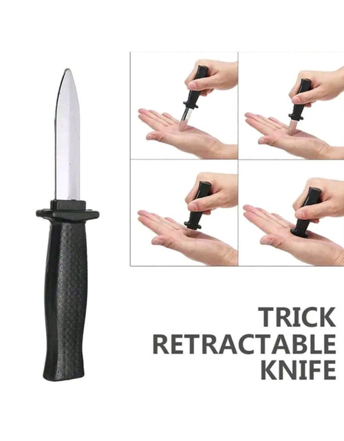 Load image into Gallery viewer, 1Pc Magic Props Toys, Tricky Toys, Clown Magic Plastic Telescopic Knife, Clown Prank Prop Knife, Horror Trick Fake Funny Mother&#39;s Day Graduation
