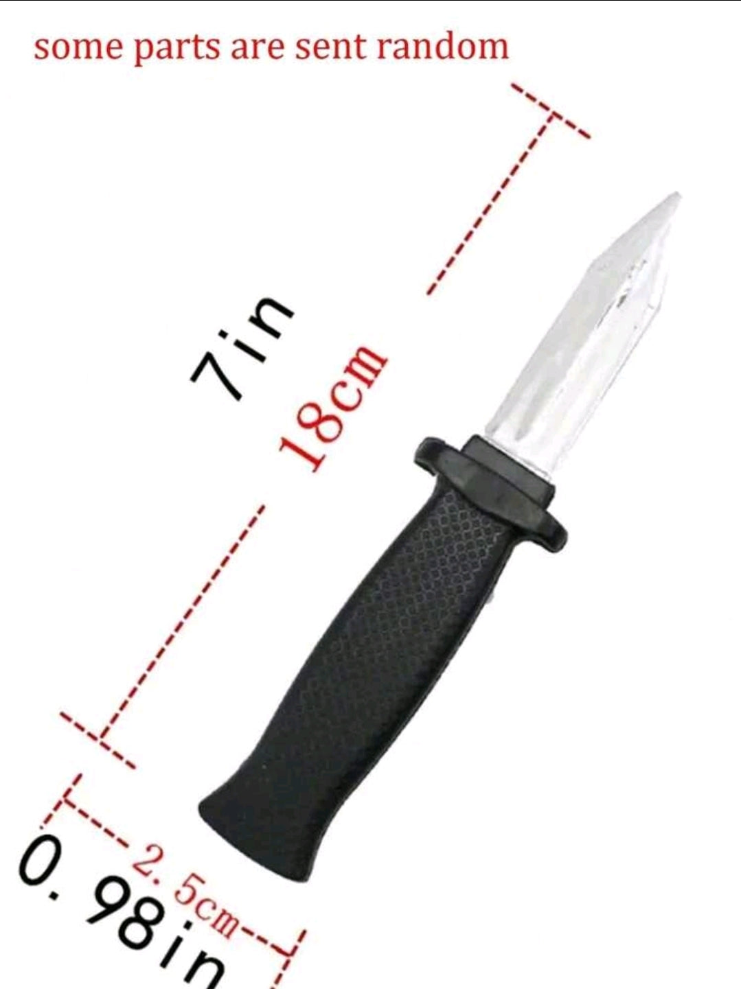 1Pc Magic Props Toys, Tricky Toys, Clown Magic Plastic Telescopic Knife, Clown Prank Prop Knife, Horror Trick Fake Funny Mother's Day Graduation