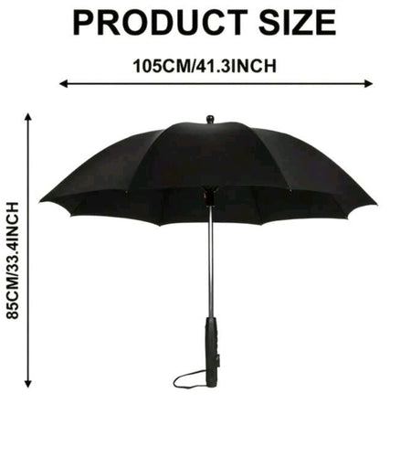 FAN UMBRELLA W/Water Mist Adjustable Speed Frame