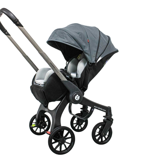 New Baby Stroller 4In1 Multifunctional Newborn Baby Carriage 3In1 Stroller Foldable Basket Type Seat