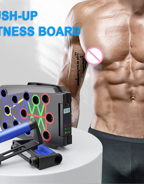 Load image into Gallery viewer, Foldable Push-Up Board 22 Modes at Home Push up Portable Abdominal Household Biceps Brachii Muscle Chest Training Equipment
