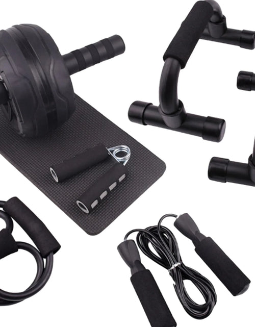 Load image into Gallery viewer, Abs Roller Wheel Indoor Fitness Equipment Set Home Gym Workout Chest Expander Green
