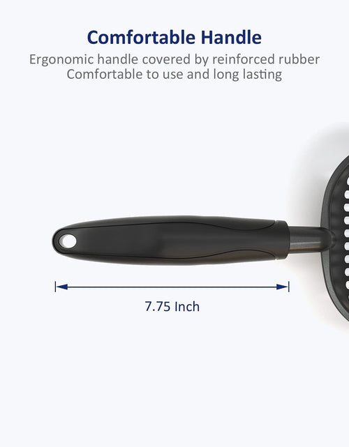 Load image into Gallery viewer, Cat Litter Scoop, Non Stick Plated Aluminum Alloy Sifter, Kitty Metal Scooper, Deep Shovel, Long Handle, Poop Sifting, Kitten Pooper Lifter, Coated Black Body with Black Handle
