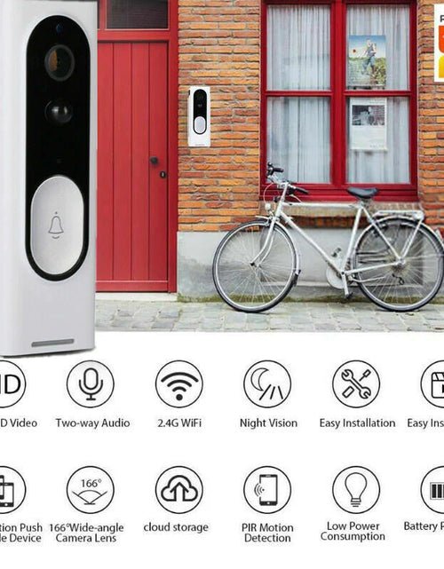Load image into Gallery viewer, Wifi Ring Doorbell 1080P HD Security Camera Wireless Door Bell Camera with Chime
