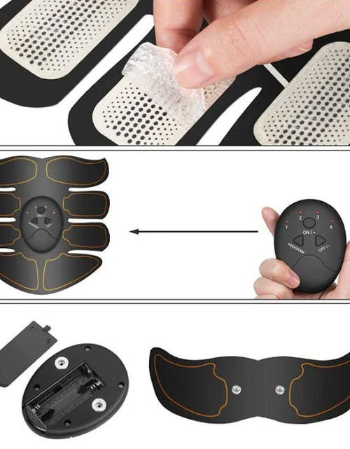 Load image into Gallery viewer, EMS Abdominal Muscle Toning Trainer ABS Stimulator Toner Fitness Binder Gym Belt

