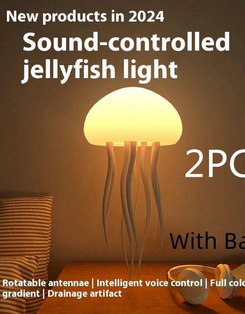 Load image into Gallery viewer, Jellyfish Mood Lamp LED Jellyfish Night Light Portable Jellyfish Lamp Jellyfish Decorations Smart Table Lamp for Bedside Desk

