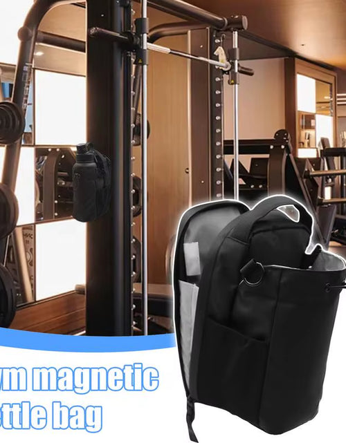 Load image into Gallery viewer, Magnetic Gym Sling Bag Water Bottle &amp; Phone Holder Waterproof Crossbody Bag for Outdoor Sports Travel Fitness Accessories
