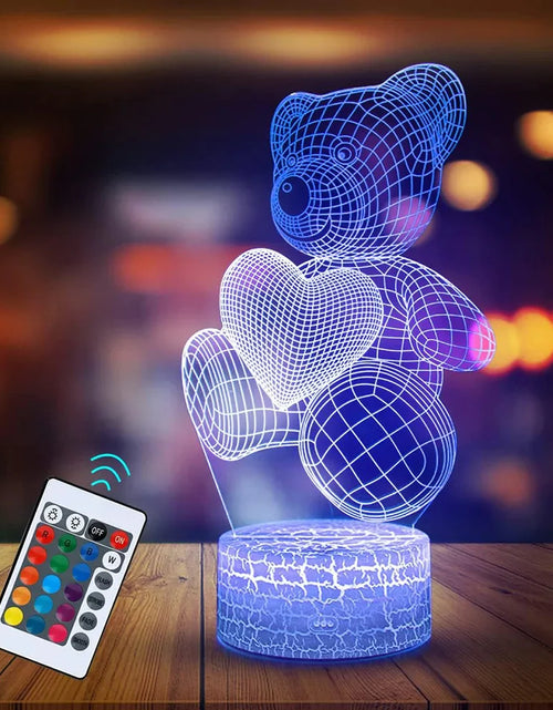 Load image into Gallery viewer, 3D Lamp Acrylic USB LED Night Lights Neon Sign Lamp Xmas Christmas Decorations for Home Bedroom Birthday Decor Valentines Day Gifts

