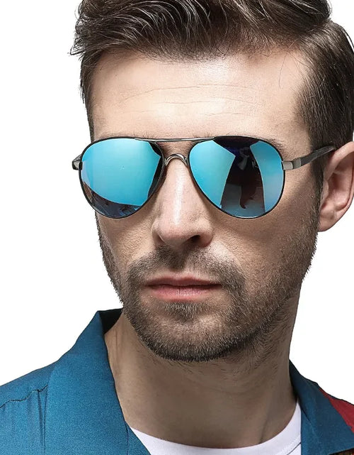 Load image into Gallery viewer, Mens Polarized Pilot Sunglasses Outdoor Driving UV400 Sun Glasses Sport Eyewear
