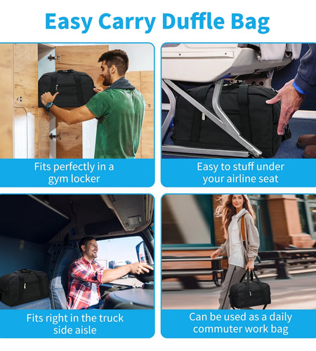 Small Gym Bag Carry on Bag - 12 in Mini Duffle Bag Lightweight for Overnight Travel