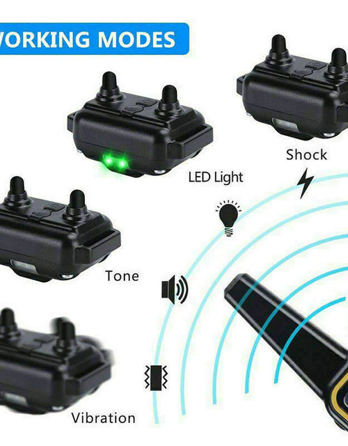 Load image into Gallery viewer, 2600 FT Remote Dog Shock Training 2 Collar Set Rechargeable Waterproof LCD Pet
