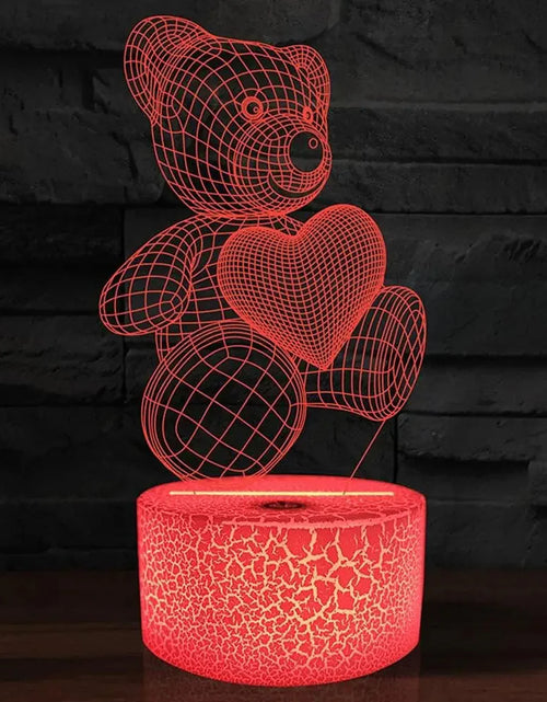 Load image into Gallery viewer, 3D Lamp Acrylic USB LED Night Lights Neon Sign Lamp Xmas Christmas Decorations for Home Bedroom Birthday Decor Valentines Day Gifts

