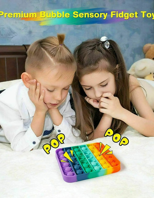 Load image into Gallery viewer, Popit Fidget Toy Push Bubble Sensory Stress Relief Kids Family Games Square Game
