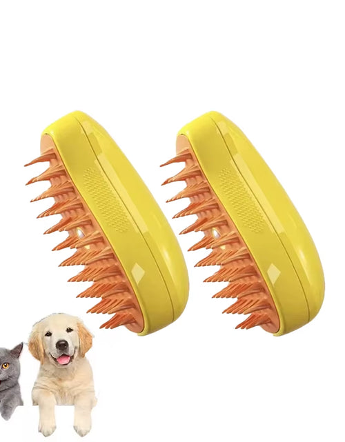 Load image into Gallery viewer, Cat Dog Steamy Brush Steam Brush Electric Sprayer for Massage Pet Grooming Tool Shedding 3 in 1 Electric Sprays Massage Combs
