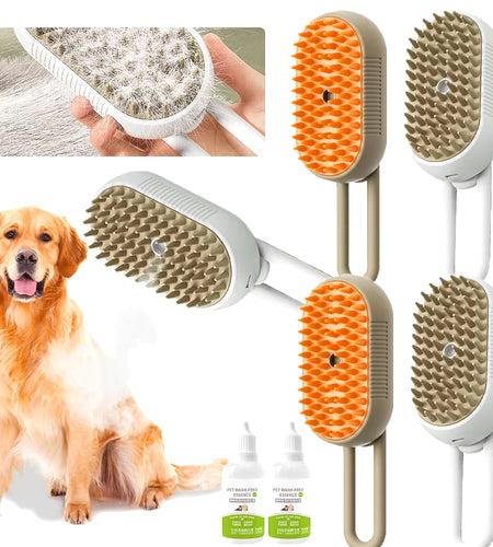 Cat Steam Brush Steamy Dog Brush Electric Spray Cat Hair Brushes with Electric Water USB Rechargeable Cat Dog Massage Brush