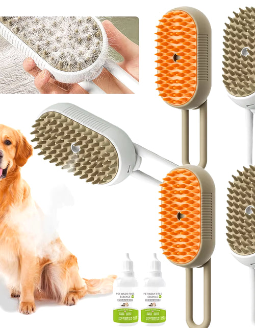Load image into Gallery viewer, Cat Steam Brush Steamy Dog Brush Electric Spray Cat Hair Brushes with Electric Water USB Rechargeable Cat Dog Massage Brush
