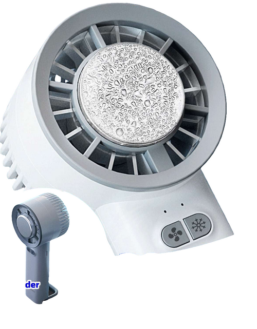 Load image into Gallery viewer, Summer Gadget Handheld Turbo Jet Fan Mini Portable Ice Cold Fan Generation Brushless Motor Wind High Speed Duct Fans Violent Blower
