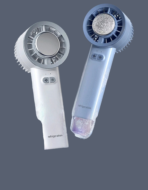 Load image into Gallery viewer, Summer Gadget Handheld Turbo Jet Fan Mini Portable Ice Cold Fan Generation Brushless Motor Wind High Speed Duct Fans Violent Blower
