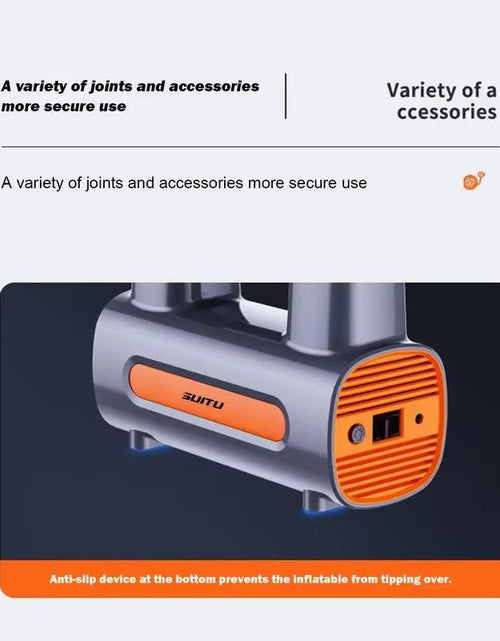 Load image into Gallery viewer, Portable Electric Inflator Car Compressor Air Pump with LED Light Portable Compressor for Car Tire Inflator Car Tire Inflator
