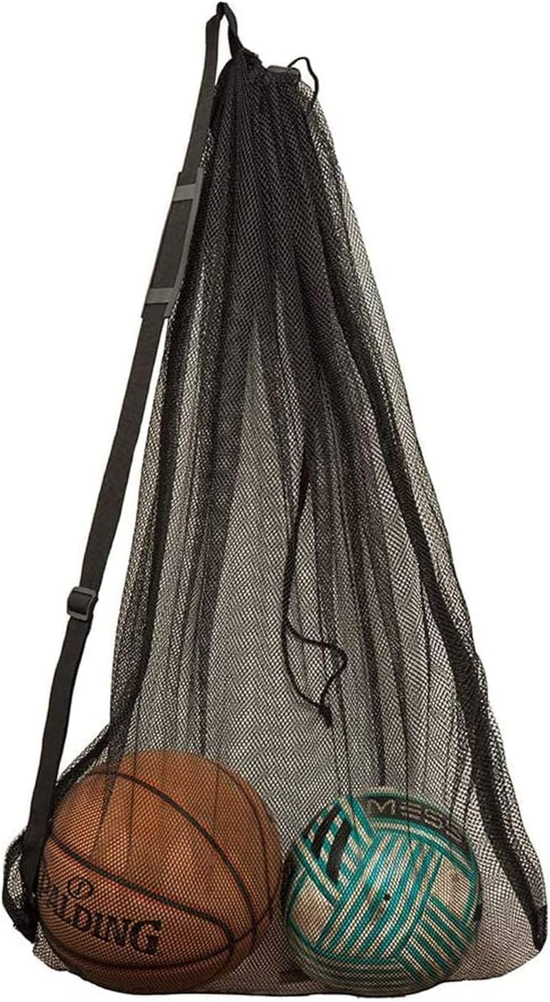Mesh Bag Durable Mesh Drawstring Bag Gym Sports Equipment Bag Large Mesh Net Bag