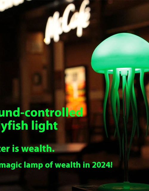 Load image into Gallery viewer, Jellyfish Mood Lamp LED Jellyfish Night Light Portable Jellyfish Lamp Jellyfish Decorations Smart Table Lamp for Bedside Desk
