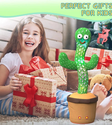 Dancing Cactus Plush Toy Doll Electronic Recording Shake with Song Funny Gift US