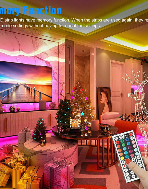 Load image into Gallery viewer, 32FT LED SMD Strip Light Flexible 3528 RGB Remote Fairy Lights Room TV Party Bar
